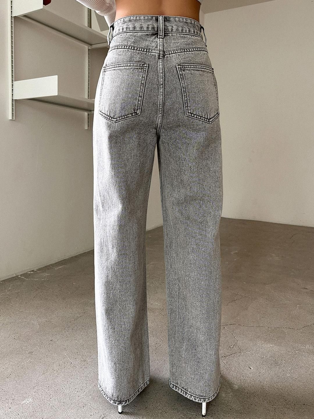 Kotty Women High-Rise Clean Look Crinkle Stretchable Jeans