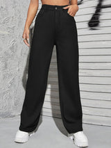 Kotty Women Straight Fit High-Rise Stretchable Jeans