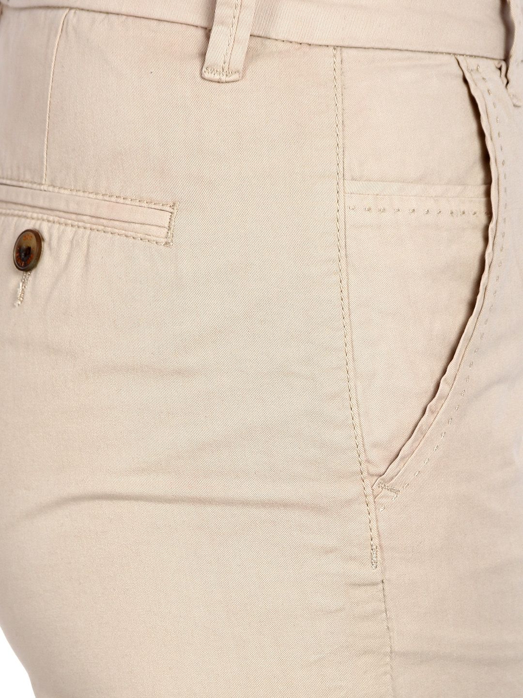 Kotty Women Beige Solid Regular Fit Regular Shorts