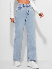 Kotty Women Blue Flared Light Fade High-Rise Jeans