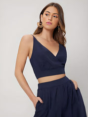 Kotty Shoulder Straps Top With Trousers