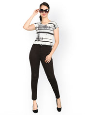 Kotty Women Black Skinny Fit High-Rise Clean Look Stretchable Jeans