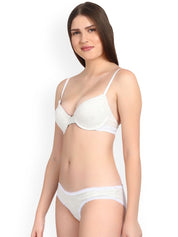 Kotty Women Grey Solid Lingerie Set KTTIW121