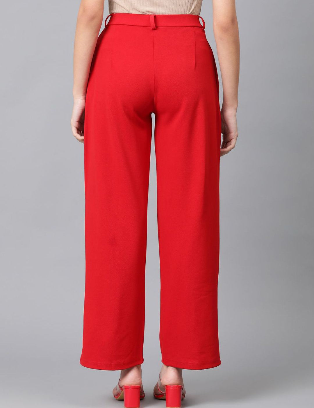 Kotty Women High-Rise Easy Wash Regular Trousers