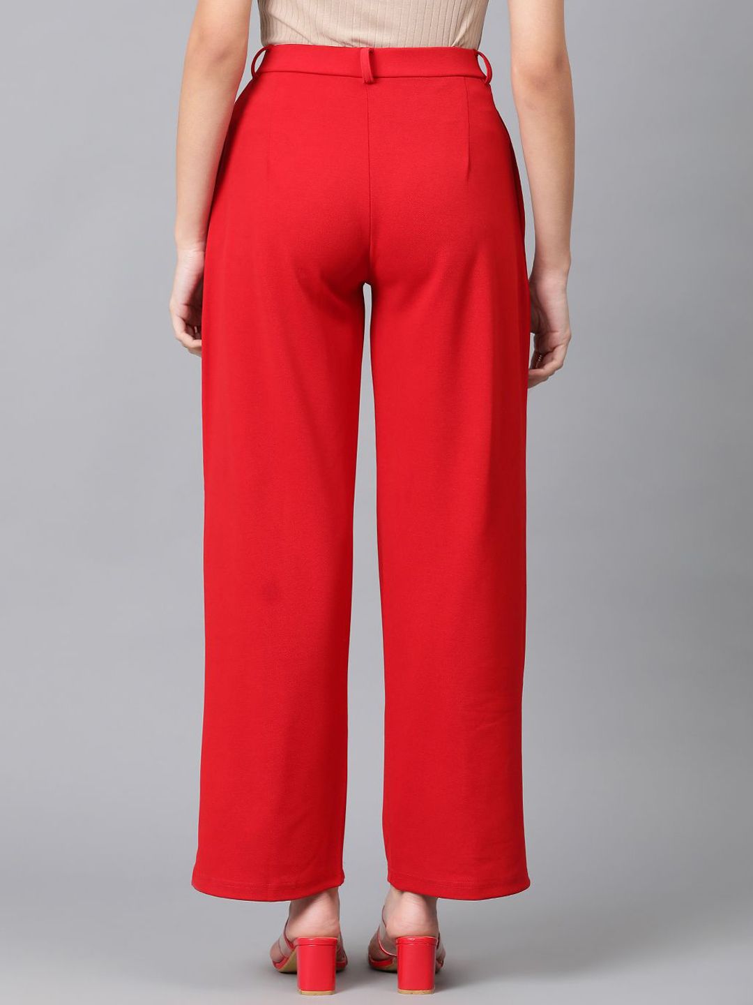 Kotty Women High-Rise Easy Wash Regular Trousers