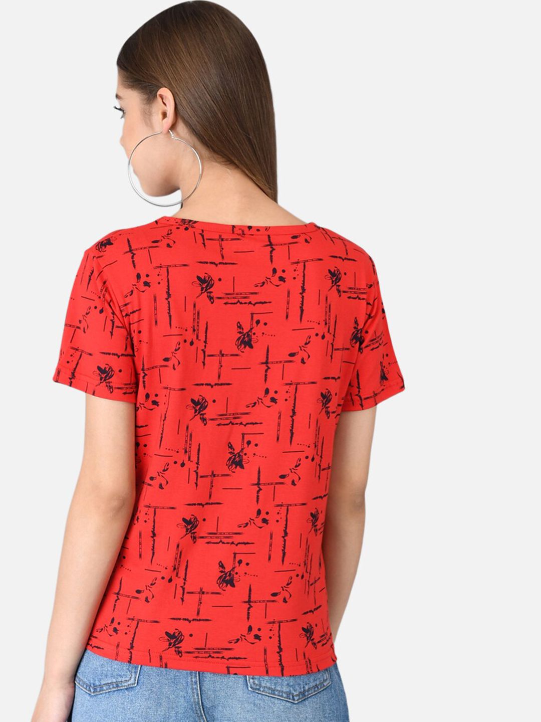 Kotty Women Pack Of 2 Printed Round Neck T-shirts