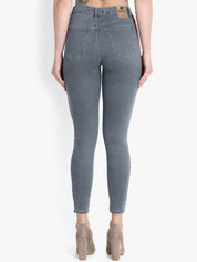 Kotty Women Grey Skinny Fit High-Rise Clean Look Jeans