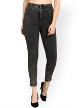 Kotty Women Black Skinny Fit High-Rise Clean Look Stretchable Jeans