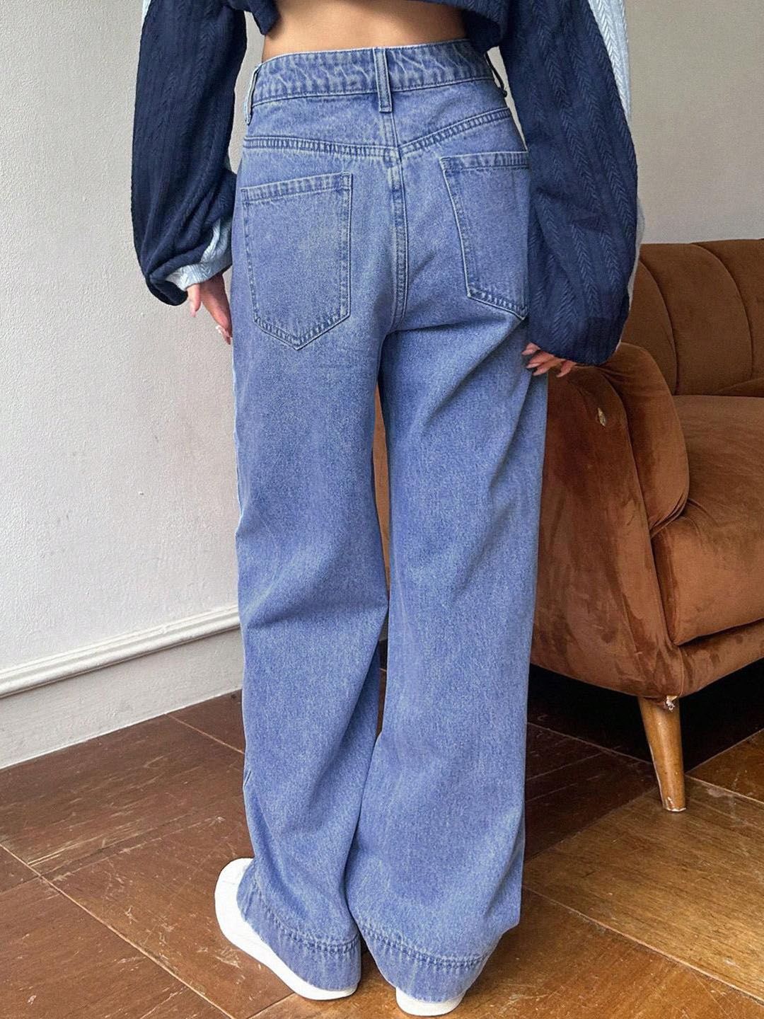 Kotty Women Wide Leg High-Rise Stretchable Jeans