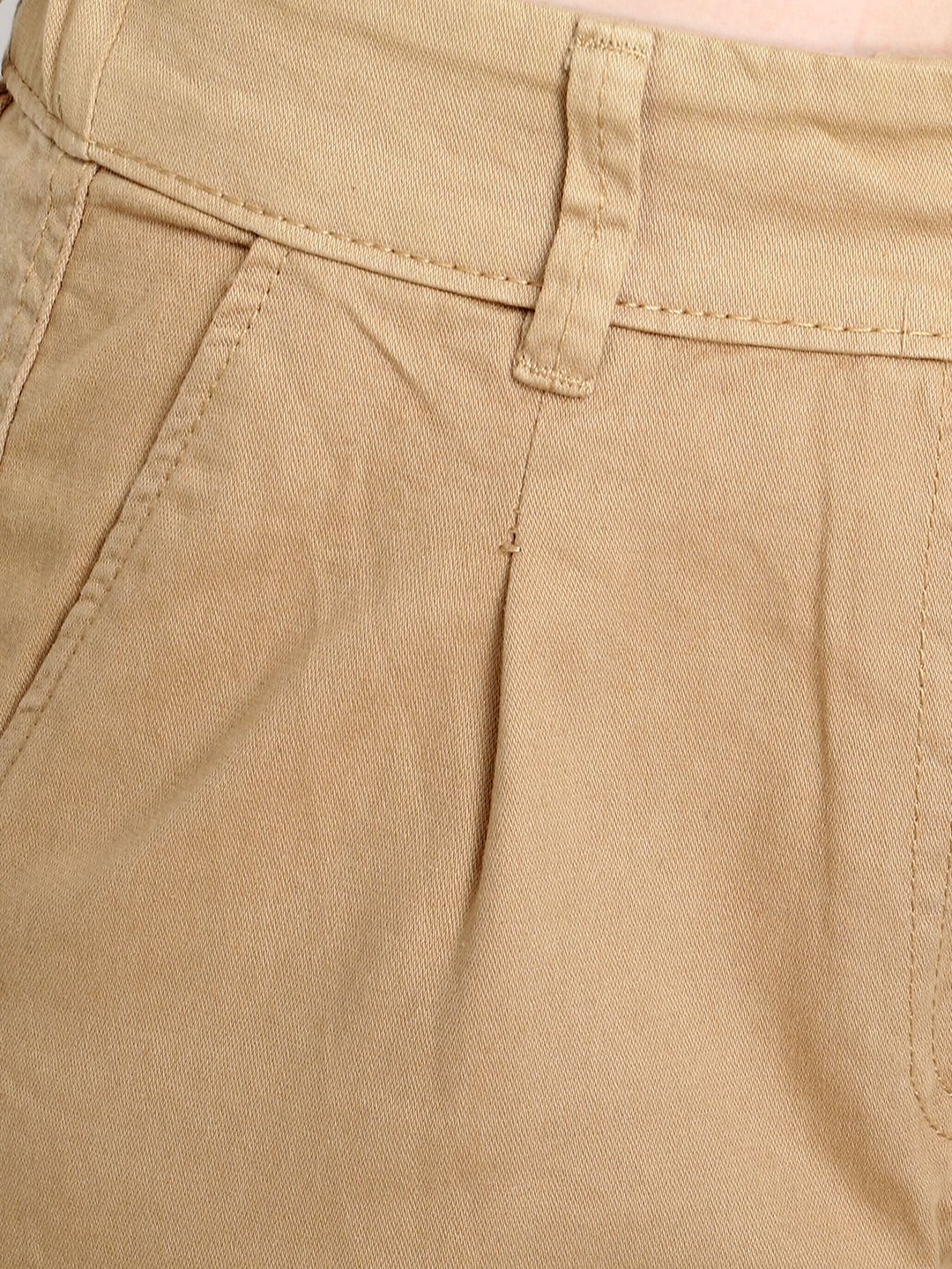 Kotty Women Beige Regular Fit Solid Cargos