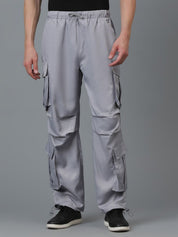 Kotty Men Relaxed Low-Rise Easy Wash Cargos Trousers