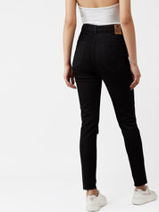 Kotty Women Black Skinny Fit High-Rise Clean Look Jeans