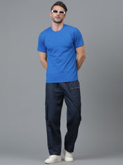 Kotty Men Relaxed Low-Rise Easy Wash Cargos Trousers