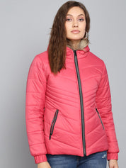 Kotty Women Pink Outdoor Puffer Jacket