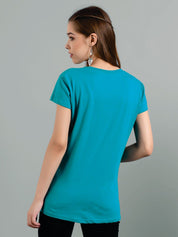 Kotty Typography Printed Cotton T-shirt