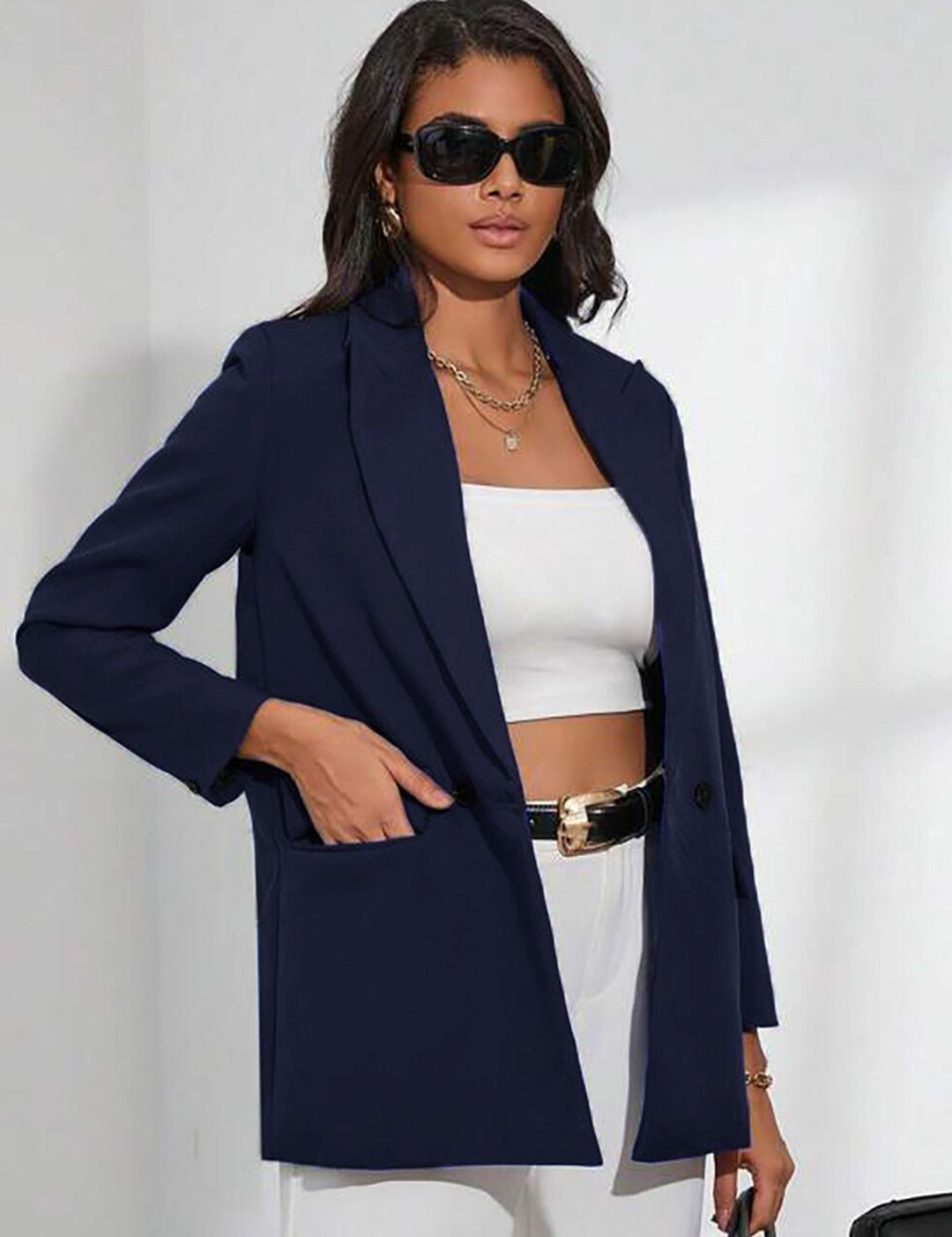 Kotty Double-Breasted Casual Blazer