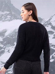 Kotty Women Ribbed V-Neck Sweaters