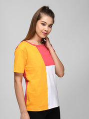 Kotty Colourblocked Round Neck T-shirt