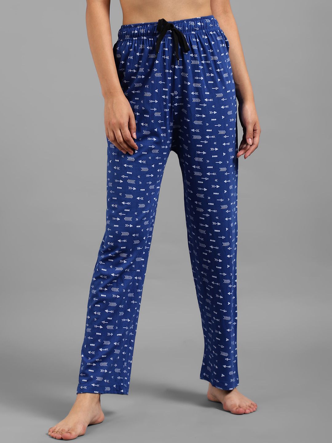 Kotty Women Green Printed Lounge Pants