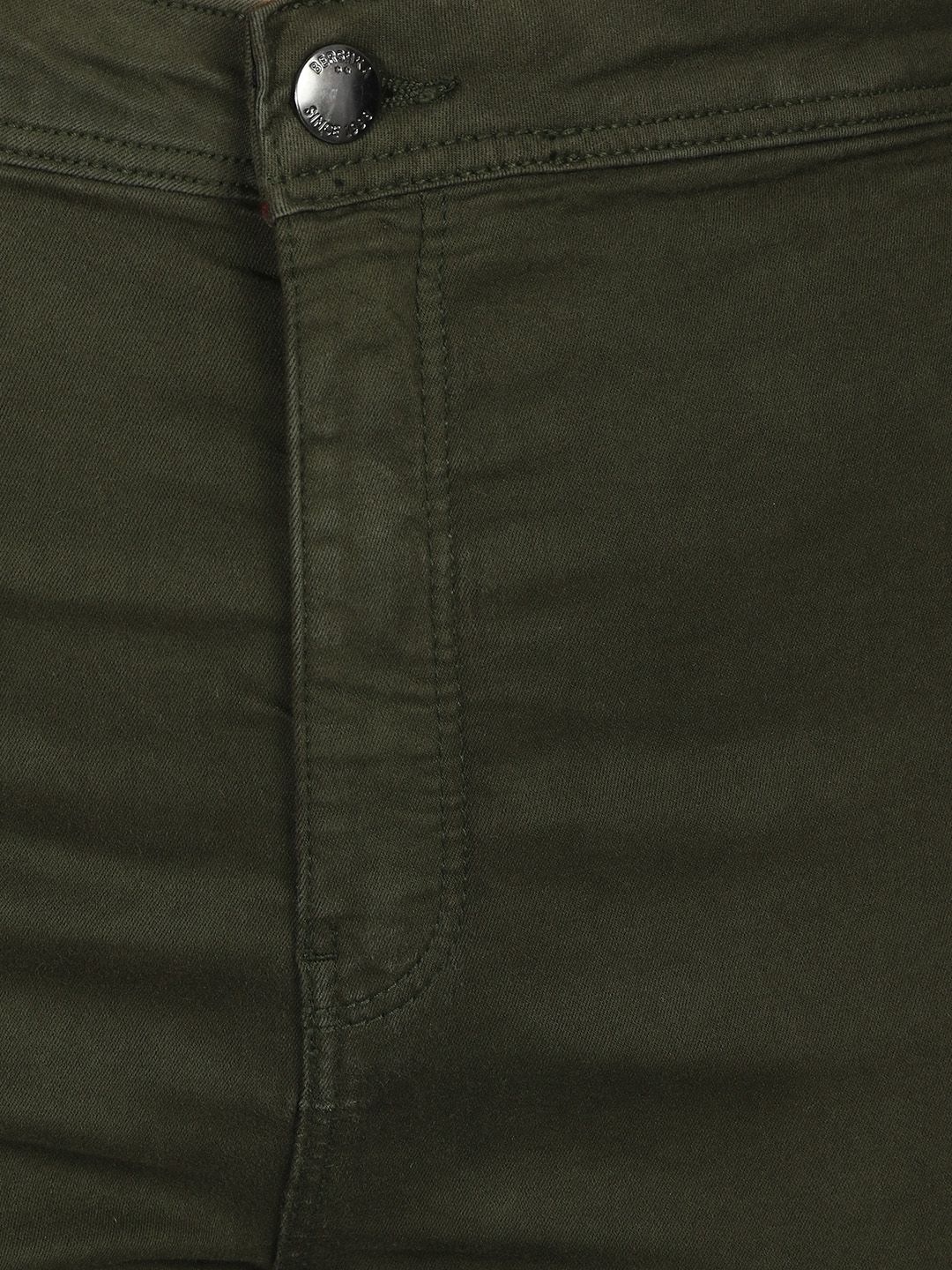 Kotty Women Olive Green High-Rise Clean Look Stretchable Skinny Fit Jeans