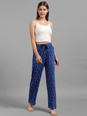 Kotty Women Green Printed Lounge Pants