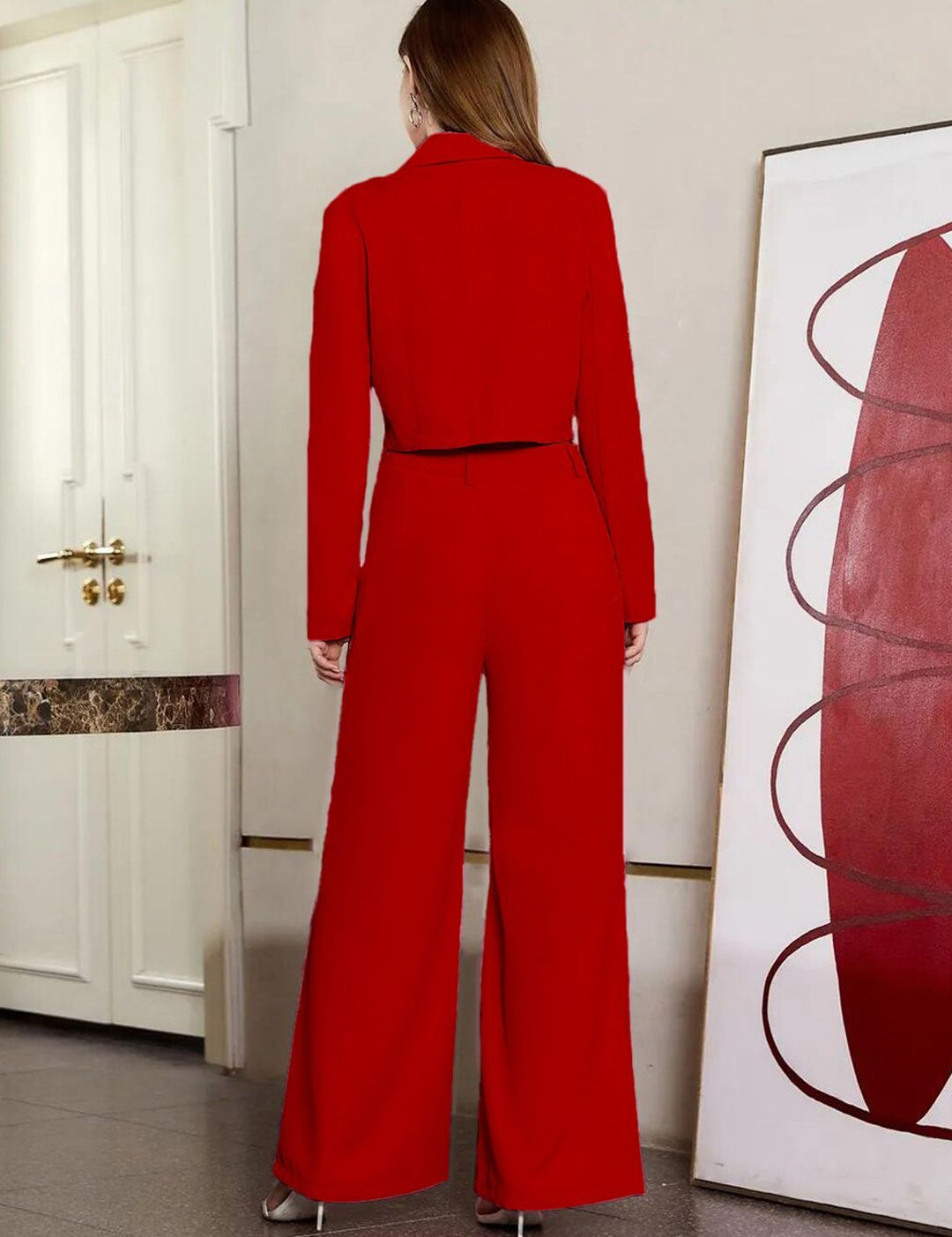 KOTTY BIZwear Notched Lapel Blazer & Trousers