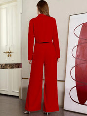 KOTTY BIZwear Notched Lapel Blazer & Trousers