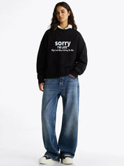 Kotty Women Typography Printed Round Neck Full Sleeve Sweatshirt