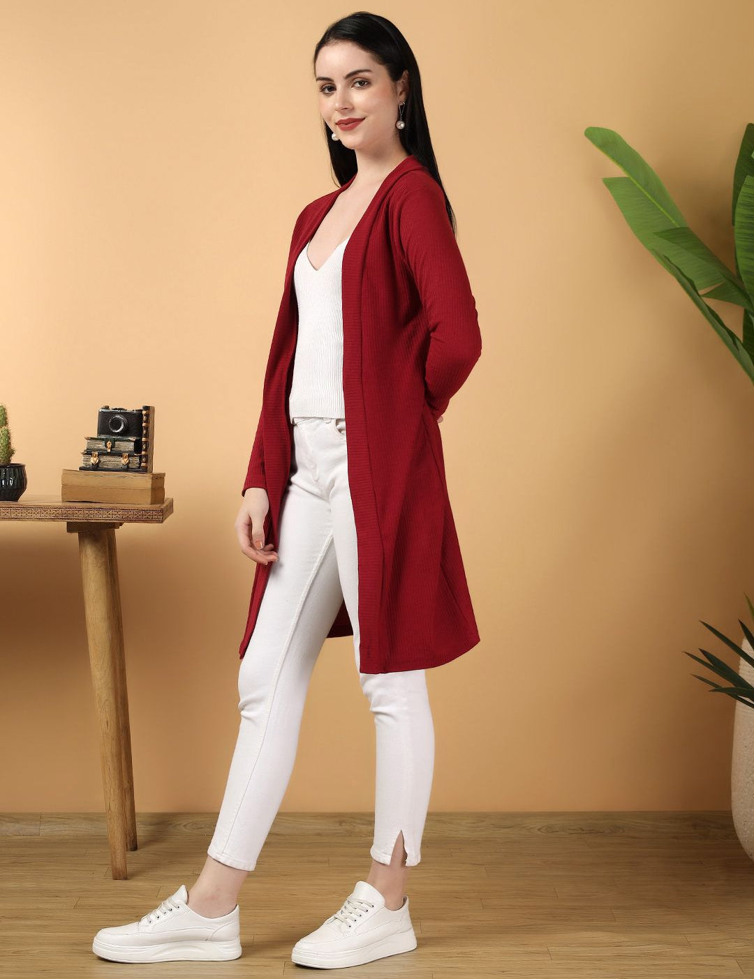 Kotty Women Striped Shrug