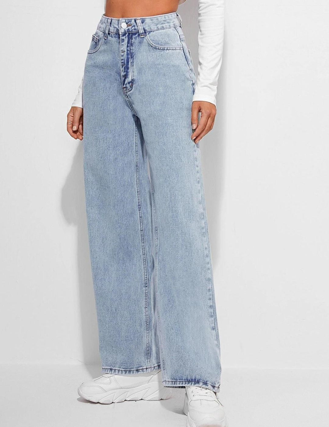 Kotty Women Jean Straight Fit High-Rise Stretchable Jeans