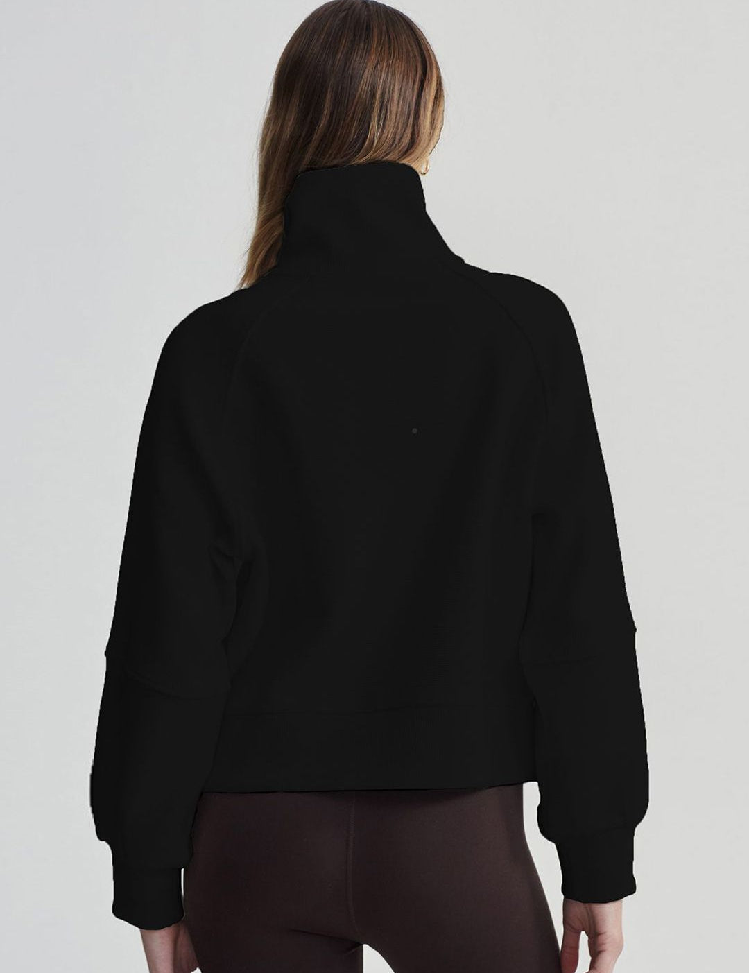 Kotty Women Shirt Collar Long Sleeves Pullover Sweatshirt