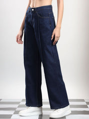 Kotty Women Straight Fit High-Rise Stretchable Jeans