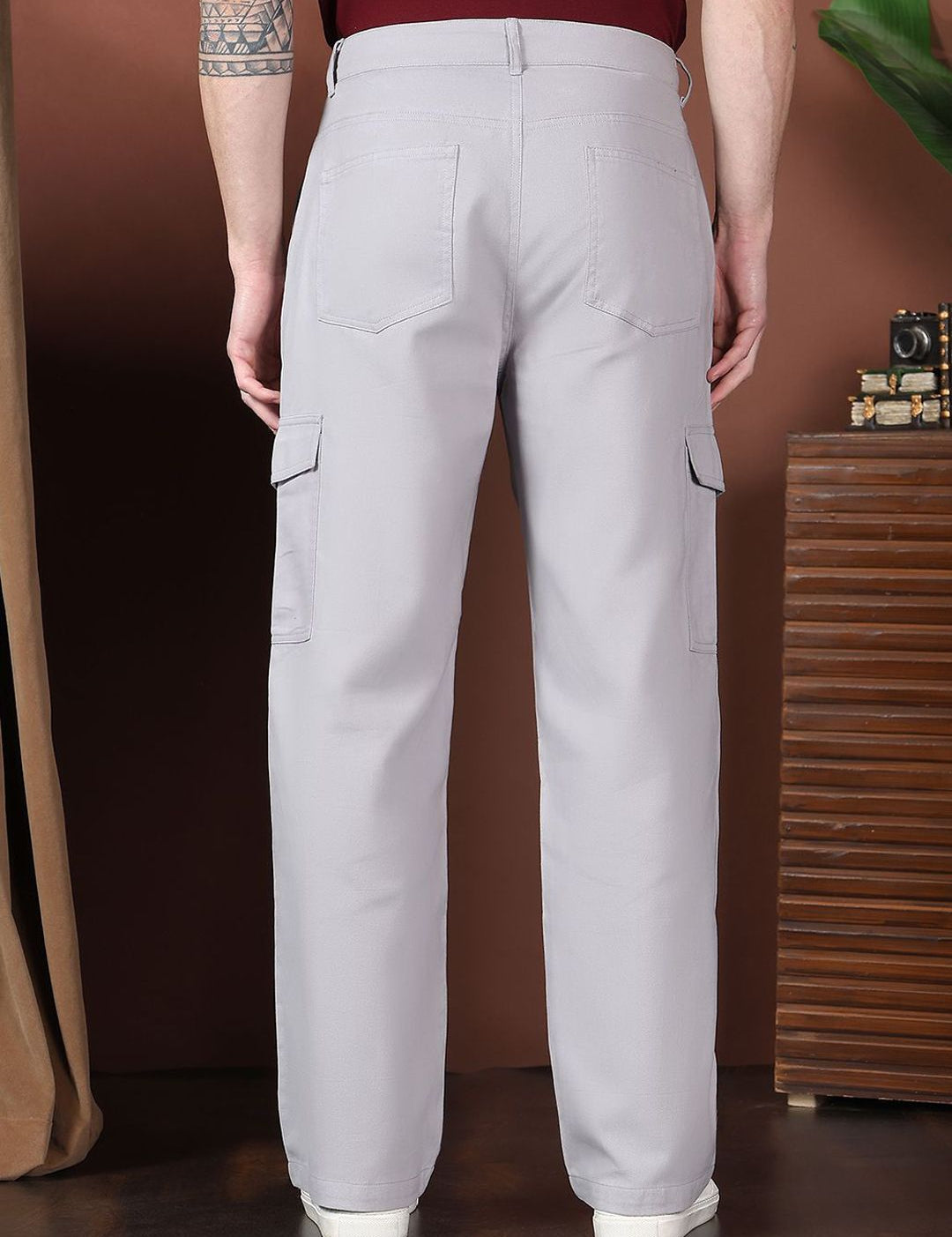 Kotty Men Relaxed Easy Wash Cargos Trousers