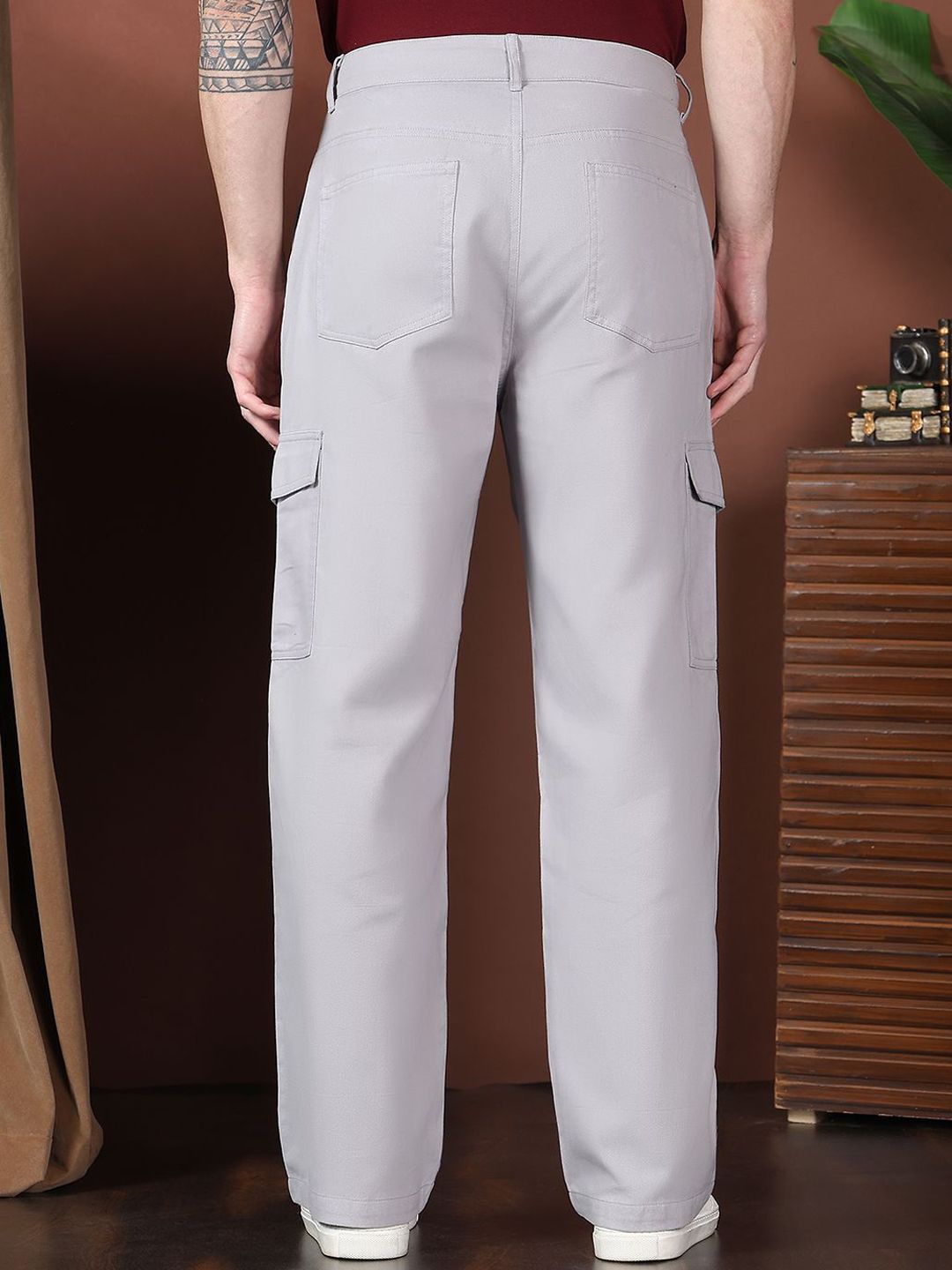 Kotty Men Relaxed Easy Wash Cargos Trousers