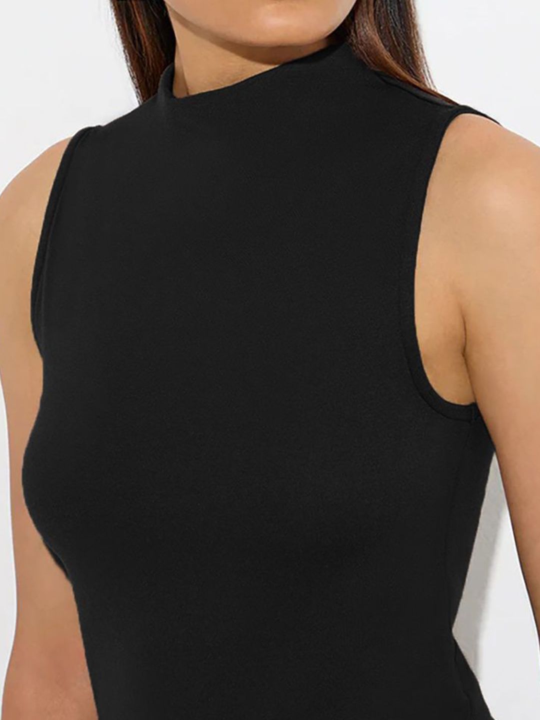 Kotty Women High Neck Sleeveless Top