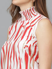 Kotty Print Crepe Top