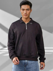 Kotty Men Shirt Collar Full Sleeve Cotton Sweatshirt