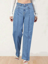 Kotty Women Straight Fit High-Rise Stretchable Jeans