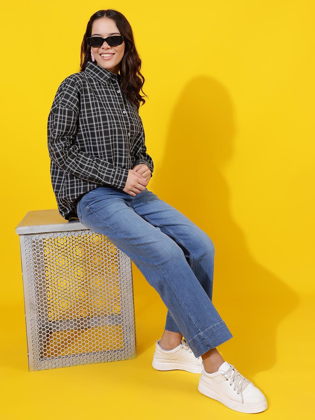 Kotty Women Comfort Opaque Printed Casual Shirt