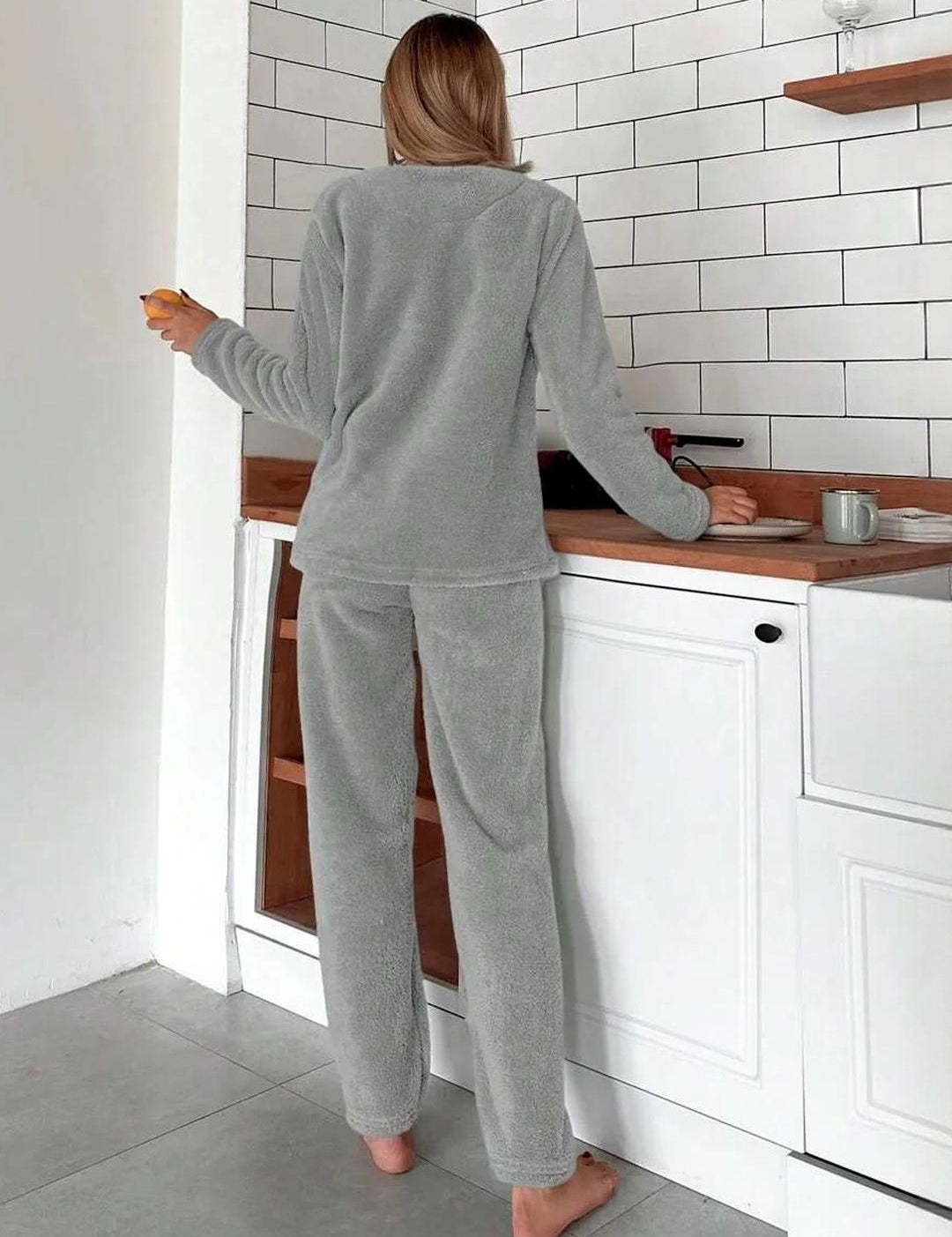 Kotty Women Round Neck Long Sleeves T-shirt With Pyjamas