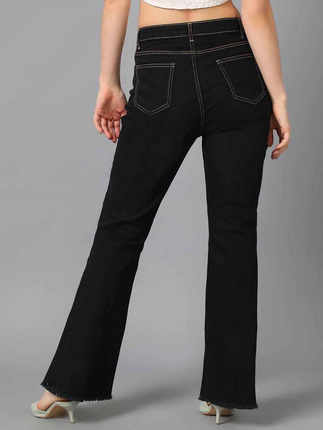 Kotty Women Bootcut High-Rise Stretchable Jeans