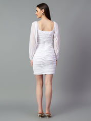 Kotty Women Bishop Sleeve Sheath Dress