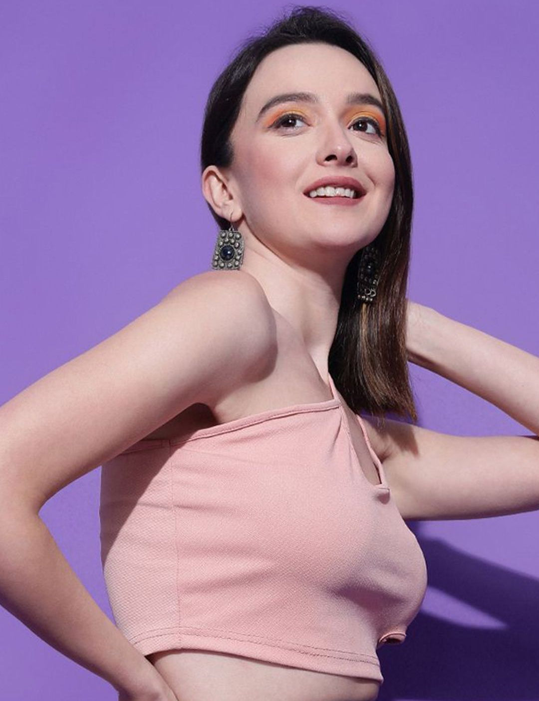 Kotty Women Solid One Shoulder Top