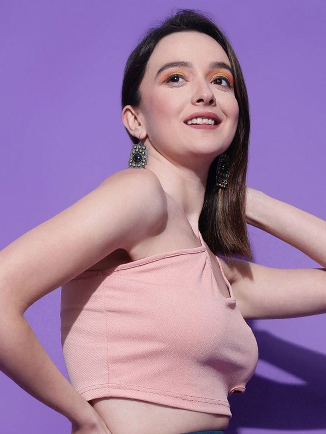 Kotty Women Solid One Shoulder Top