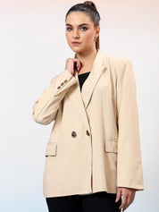 Kotty Notched Lapel Double Breasted Blazer