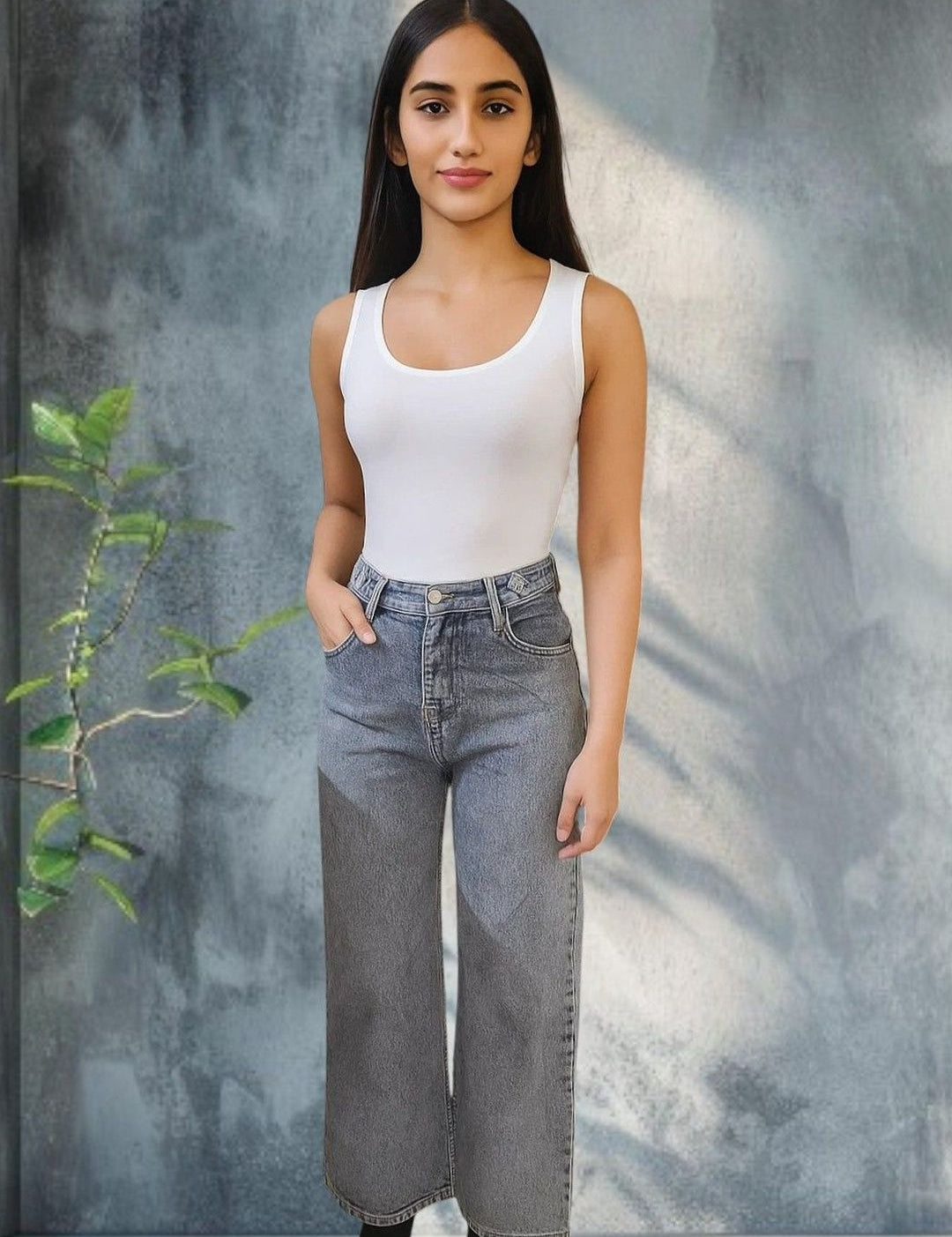 Kotty Women Regular Fit High-Rise Light Fade Stretchable Jeans