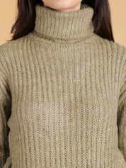 Kotty Women Turtle Neck Pullover Sweaters