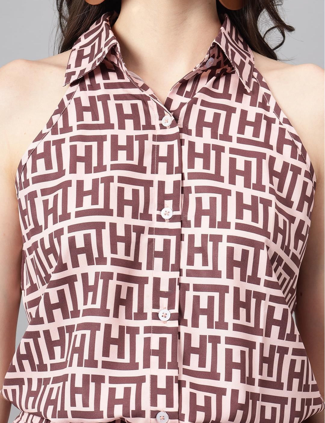 Kotty Pink Printed Shirt With Shorts