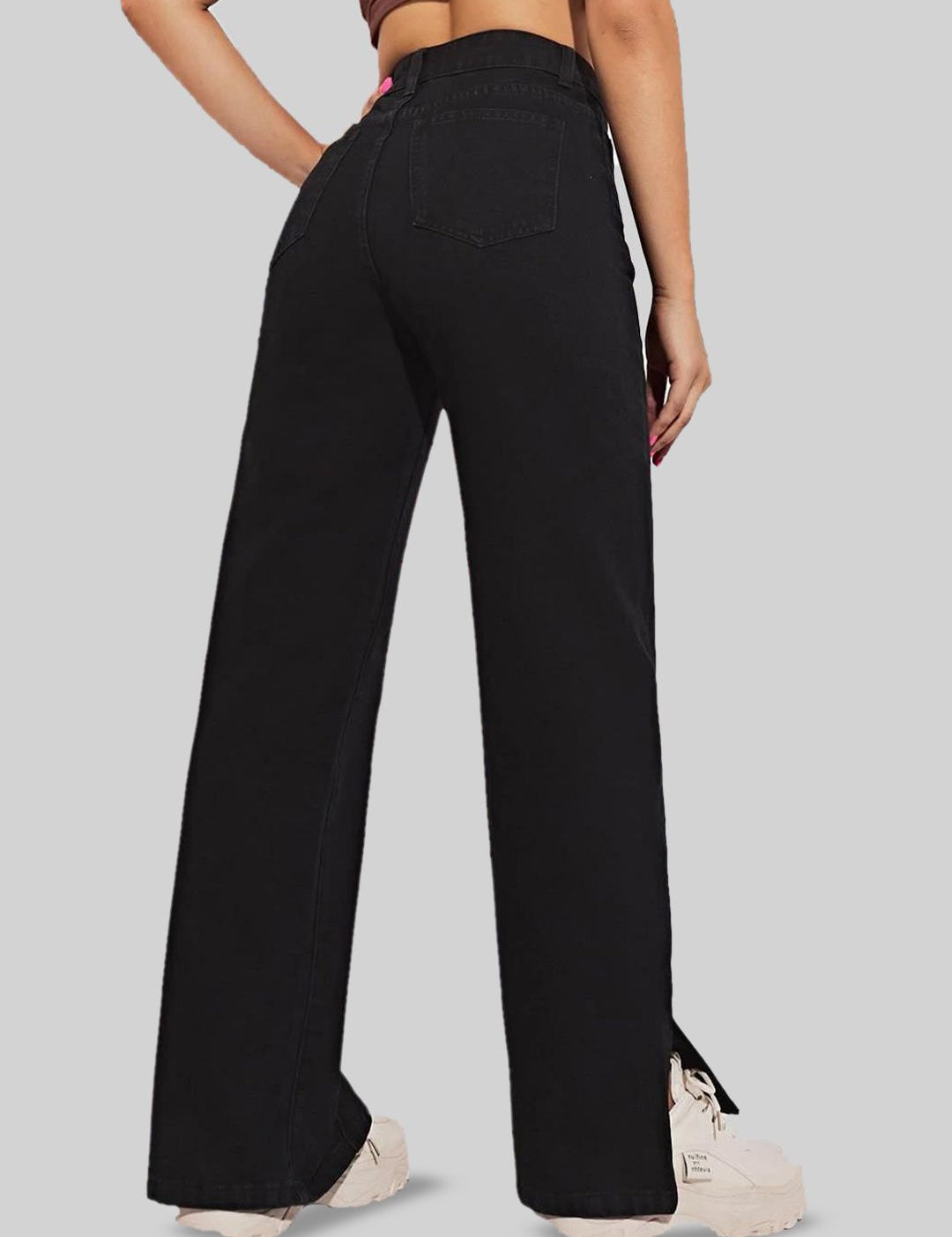 Kotty Women Straight Fit High-Rise Stretchable Jeans