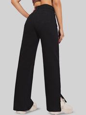 Kotty Women Straight Fit High-Rise Stretchable Jeans